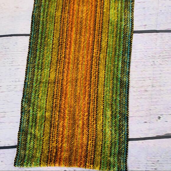 Multicolor plush scarf fringe soft warm winter - Picture 7 of 8
